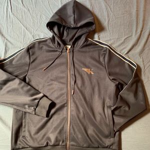 Kith Hooded Track Jacket, Black